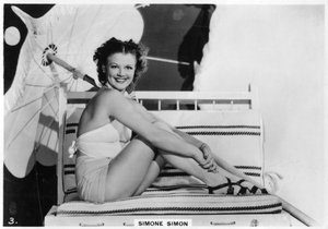 Simone Simon、フランスの映画女優、c1938 作： Unbekannt