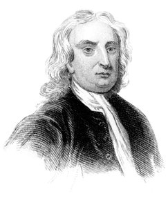 アイザック・ニュートン卿、イギリスの物理学者、数学者、天文学者、c1850 作： Unbekannt