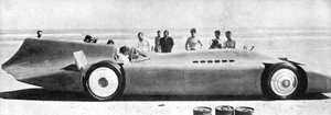 1936年3月7日、フロリダ州デイトナビーチのブルーバードにあるマルコムキャンベル1885-1948。