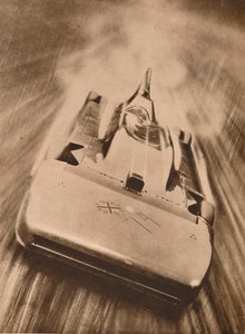 マルコムキャンベル卿、「ブルーバード」で1935年 作： Unbekannt