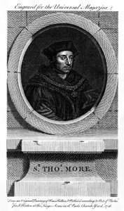 トーマス・モア卿、カトリック英国の弁護士、作家、政治家、1748 作： Unbekannt