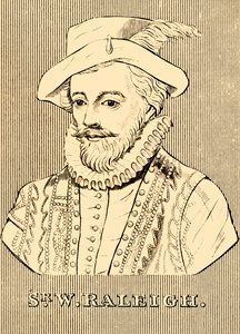W.ローリー卿、c1552-1618、1830年。 作： Unbekannt