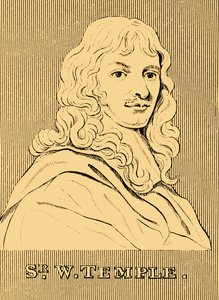 サー・W・テンプル、1628-1699、1830年。 作： Unbekannt
