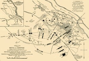 ポーンの戦いのスケッチ、1857年、1901年。 作： Unbekannt