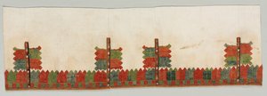 スカートのボーダーとスリーブ、1700年代。