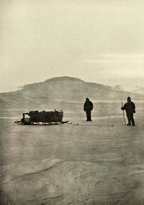 太陽が戻る前の障壁のそり、c1908、1909 作： Unbekannt
