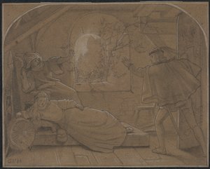 眠れる森の美女ドルネッシェン、1864年。 作： Unbekannt
