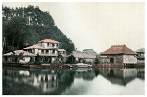 小さなサマーホテル、金沢、日本、1904 作： Unbekannt