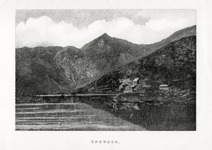 スノードン、ウェールズ、1896 作： Unbekannt