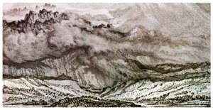 接近する嵐、スノードン、1853 1956 作： Unbekannt