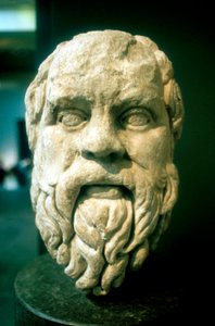 ソクラテス、ギリシャの哲学者。失われたギリシャ語のオリジナルのc370 BCのローマのコピー 作： Unbekannt