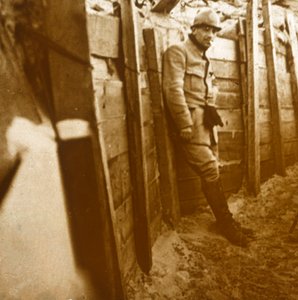 塹壕の兵士、c1914-c1918 作： Unbekannt