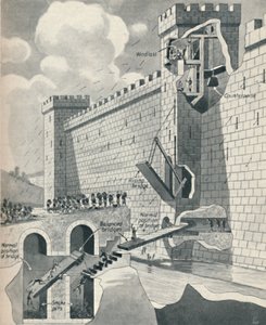 中世の城を守るためのいくつかの素晴らしい方法、c1934 作： Unbekannt
