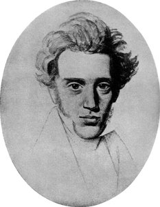 Soren Kierkegaard、デンマークの哲学者および神学者、c1840 1956 作： Unbekannt