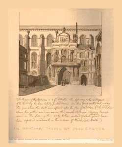ギルドホールへの入り口のサウスビュー、c1669、1886。 作： Unbekannt