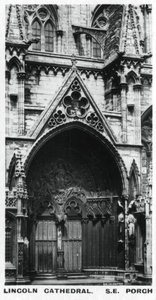 サウスイーストポーチ、リンカーン大聖堂、c1920s 作： Unbekannt