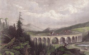 南部鉄道。ヴァイアダクトパイアーバッハ、ゼンメリング 作： Unbekannt
