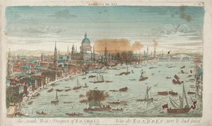 ロンドンの南西展望、1760 年。 作： Unbekannt