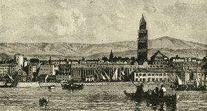 港からのスパラトロ、1890年。 作： Unbekannt