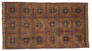 トルコ柄のスペイン絨毯、c。 1450-1500。