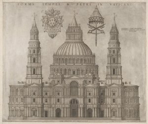 ローマの素晴らしさの鏡: St. ピーターズ、1547年。 作： Unbekannt
