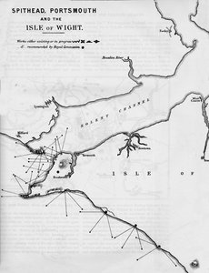 スピットヘッド、ポーツマスとワイト島、1884 作： Unbekannt