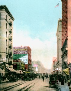 スプリングストリート、ロサンゼルス、カリフォルニア、米国、c1900s 作： Unbekannt