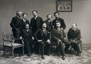 スレダ水曜日、ロシアの文学グループ、1890年代 作： Unbekannt