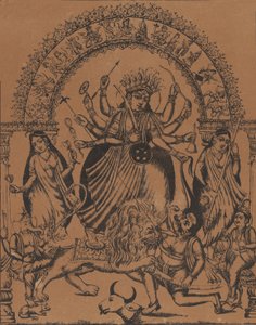 シュリ シュリ ドゥルガー、カリフォルニア州。 1875-80。 作： Unbekannt