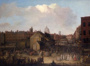 「セント バーソロミューズ フェア、スミスフィールド」、c1737-c1743 作： Unbekannt