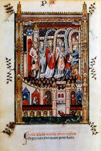 1317年、シデニウスに連れて行かれたセントデニス 作： Unbekannt