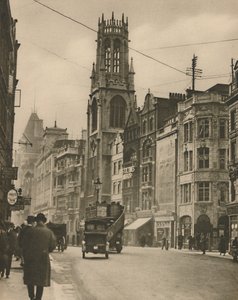 セントダンスタンズフリートストリート、Izaak Waltons教区教会、c1935。 作： Unbekannt