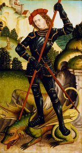 「聖ジョージとドラゴン」、c1500 作： Unbekannt