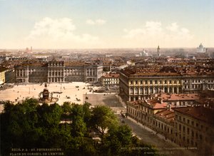 St Isaacs Square、サンクトペテルブルク、ロシア、c1890-c1905 作： Unbekannt