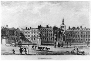 セントジェームズスクエア、ロンドン、18世紀1907 作： Unbekannt