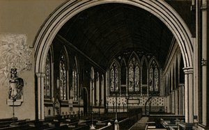 聖ニコラス教会、インテリア、c1880。 作： Unbekannt