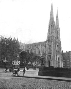 セントパトリック大聖堂、ニューヨーク、アメリカ合衆国、c1900。