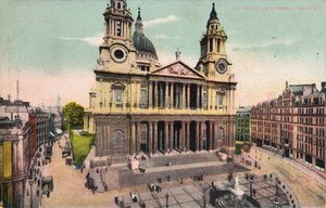セントポール大聖堂、ロンドン、c1905 作： Unbekannt