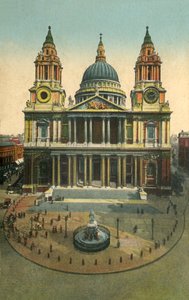 セントポール大聖堂、ロンドン、c1910。 作： Unbekannt