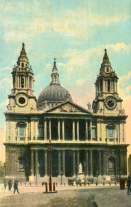 セントポール大聖堂、ロンドン、c1910。 作： Unbekannt