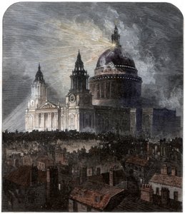 1872年の感謝祭の日にセントポール大聖堂 作： Unbekannt