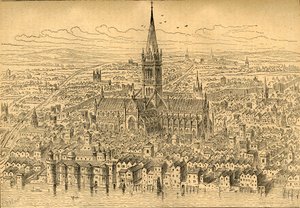 1540年、1897年のセントポールズアンドネイバーフッド。 作： Unbekannt