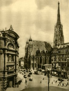 聖シュテファン大聖堂、ウィーン、オーストリア、c1935。 作： Unbekannt