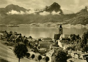 オーストリア、ザルツカンマーグートの聖ヴォルフガング、c1935。 作： Unbekannt