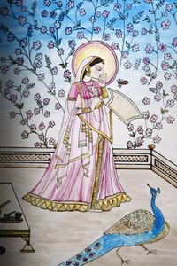 Iskcon寺院のステンドグラス（グランドブルターニュ、ロンドン 作： Unbekannt
