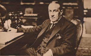 1923年5月、イギリスの首相に新たに選出されたスタンリーボールドウィン、1935年。 作： Unbekannt