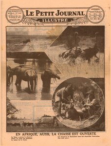 アフリカの狩猟シーズンの始まり、1931年。 作： Unbekannt