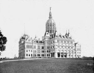 州議会議事堂、ハートフォード、コネチカット、米国、c1900。 作： Unbekannt