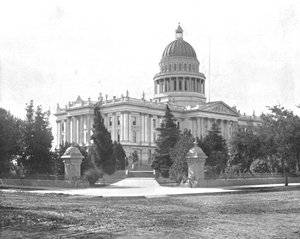 州議会議事堂、サクラメント、カリフォルニア、米国、c1900。 作： Unbekannt