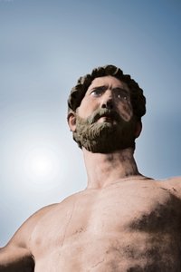 2世紀前半のローマ皇帝ハドリアヌス帝の像 作： Unbekannt